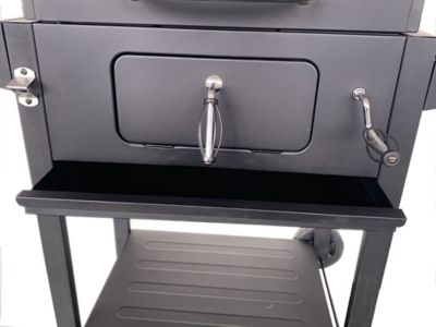 Image showing  Deluxe Charcoal Cart Grill, 575 sq. in., Black