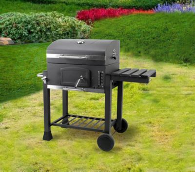 Image showing  Charcoal Cart Grill, 570 sq. in., Black