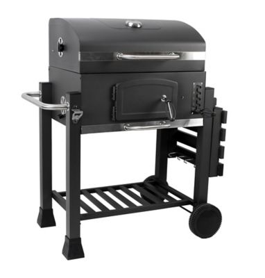 Image showing  Charcoal Cart Grill, 570 sq. in., Black