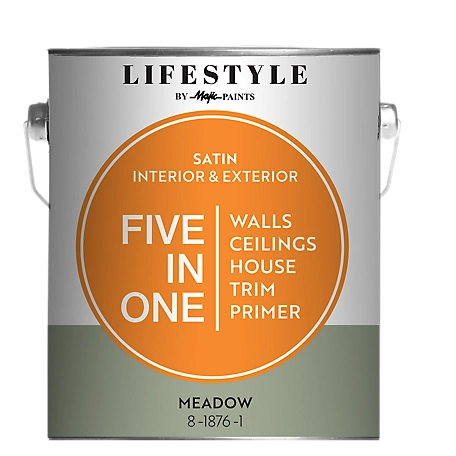 Majic 1 gal. Lifestyle Five-In-One Satin Interior and Exterior Paint