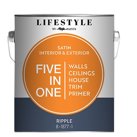 Majic 1 gal. Lifestyle Five-In-One Satin Interior and Exterior Paint
