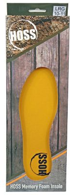 Image showing 0 th HOSS Boot Company Men's Memory Foam Insole, Gel Pressure Point Pads, All-Day Comfort