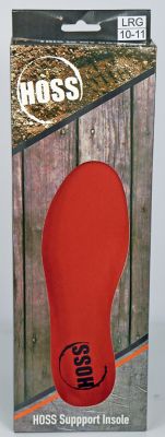 HOSS Boot Company Unisex Support Insoles, Structured Arch Support, Cushioned Comfort, Shock Absorbing
