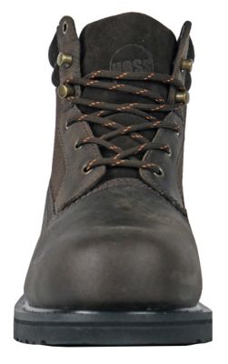Image showing 3 th HOSS Boot Company Men's Scout Work Boots, Steel Toe, Slip Resistant, Oil Resistant, EH Rated, Goodyear Welt, 6 in.