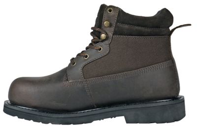 Image showing 6 th HOSS Boot Company Men's Scout Work Boots, Steel Toe, Slip Resistant, Oil Resistant, EH Rated, Goodyear Welt, 6 in.