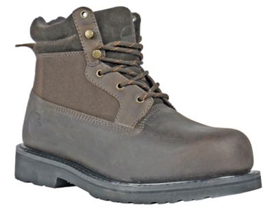 HOSS Boot Company Men's Scout Work Boots, Steel Toe, Slip Resistant, Oil Resistant, EH Rated, Goodyear Welt, 6 in.