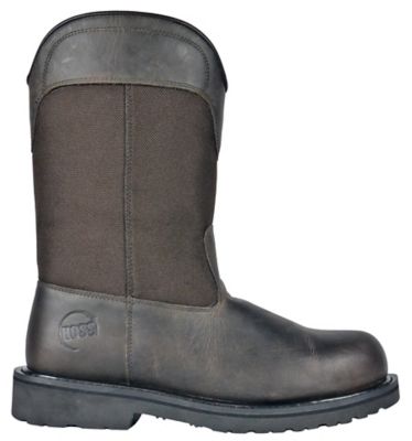 Image showing  Men's Buck Pull-On Work Boots, Steel Toe, Slip Resistant, EH Rated, Goodyear Welt, 11 in.