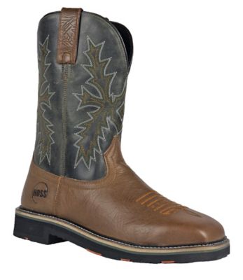 HOSS Boot Company Men's Landon Safety Toe Western Inspired Work Wellington Boots