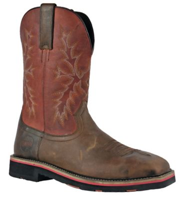 HOSS Boot Company Men's Landon Safety Toe Western Inspired Work Wellington Boots