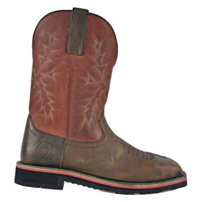 Image showing  Men's Landon Safety Toe Western Inspired Work Wellington Boots