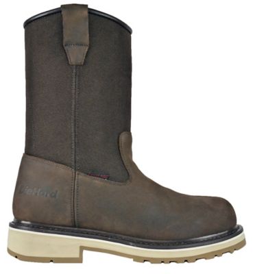 Image showing 6 th DieHard Men's Stratus Wellington Work Boots Soft Toe Waterproof Slip Resistant, EH Rated, Pull-On, 10 in.