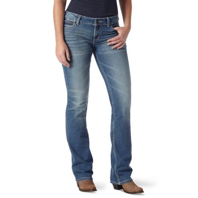Image showing 0 th Wrangler Women's Mid-Rise Retro Mae Bootcut Jeans