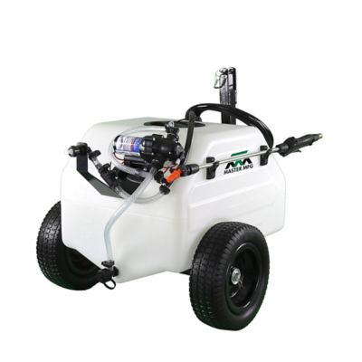 Image showing  12 gal. 1-Nozzle 12V Lawn Trailer Broadcast Sprayer, 7 ft. Swath