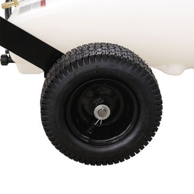 Image showing 7 th Master Mfg 24 gal. 4-Nozzle Deluxe 12V Trailer Broadcast Sprayer, 7 ft. Swath