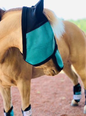Image showing  Miniature Horse Fly Mask Ear Nose Cover