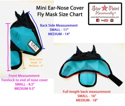 Image showing  Miniature Horse Fly Mask Ear Nose Cover