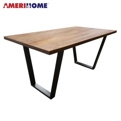 AmeriHome Rectangular Acacia Wood Dining Table, 63 in.