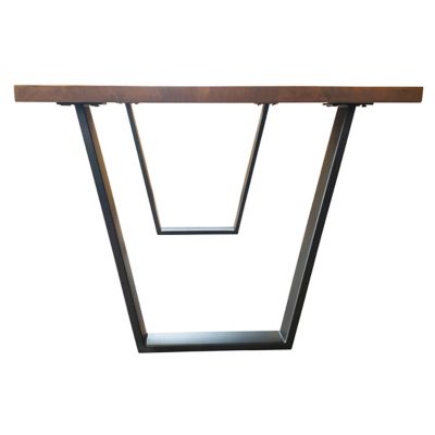 Image showing 5 th AmeriHome Rectangular Acacia Wood Dining Table for 6 People, 63 in.