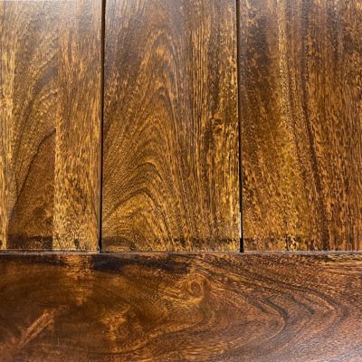 Image showing  Indoor/Outdoor Bench with Acacia Top and Metal Base, 63 in., White