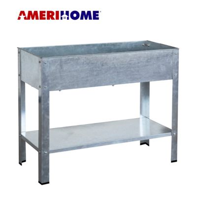 AmeriHome 22 gal. Iron Elevated Garden Planter