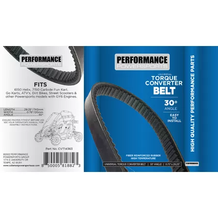 Coleman Powersports Performance Powersports Torque Converter Belt CVT14363 Dirt & Mini Bike Parts