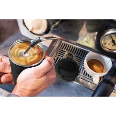 Image showing  13 oz. Cafe Compact Insulated Travel Mug, Black