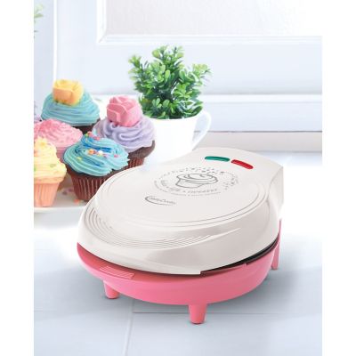 Image showing  64 sq. in. Mini Cupcake Maker, White/Pink