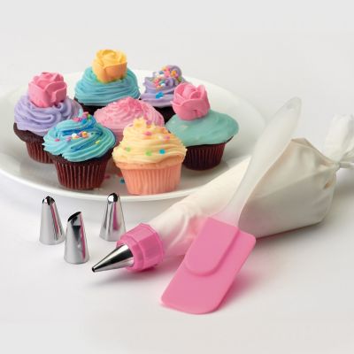 Image showing 5 th Betty Crocker 64 sq. in. Mini Cupcake Maker, White/Pink