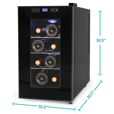Image showing 5 th Black & Decker 8-Bottle Capacity Wine Cellar with LED Display, Black