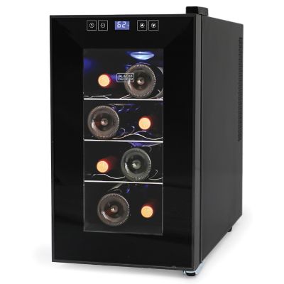 Image showing 6 th Black & Decker 8-Bottle Capacity Wine Cellar with LED Display, Black