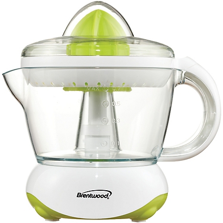 Brentwood Select 24 oz. Electric Citrus Juicer, Green/White