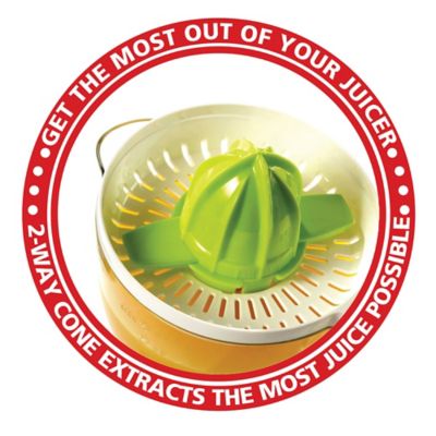 Image showing 9 th Brentwood Select 24 oz. Electric Citrus Juicer, Green/White