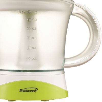 Image showing 7 th Brentwood Select 40 oz. Electric Citrus Juicer, White/Green