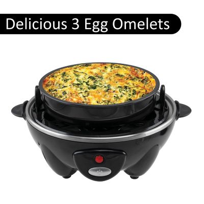Image showing  Electric Egg Cooker with Auto Shutoff, Black