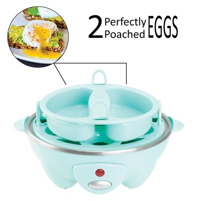 Image showing  Electric Egg Cooker with Auto Shutoff, Blue