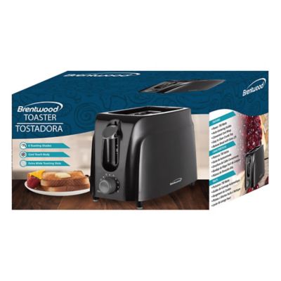 Brentwood Select Cool-Touch 2-Slice Toaster, Black