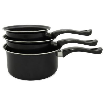 Image showing  Non-Stick Carbon Steel Saucepan Set, 3 pc.