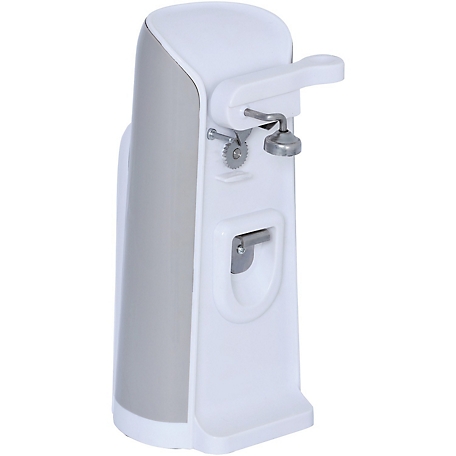Brentwood Select Tall Electric Can Opener with Knife Sharpener and Bottle  Opener, White at Tractor Supply Co.