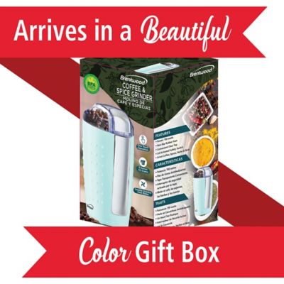 Image showing 8 th Brentwood Select 4 oz. Coffee and Spice Grinder, Blue