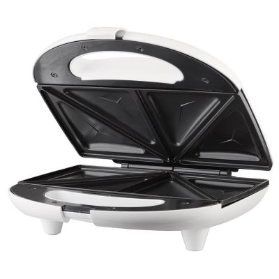 Image showing  Non-Stick Compact Dual Sandwich Maker, White