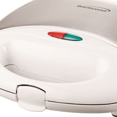 Image showing  Non-Stick Compact Dual Sandwich Maker, White