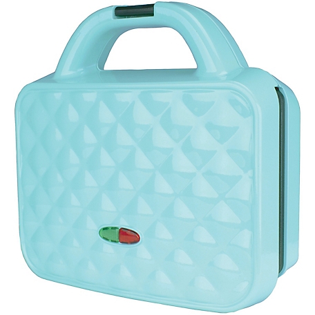 Brentwood Select Couture Purse Non-Stick Dual Waffle Maker, Blue
