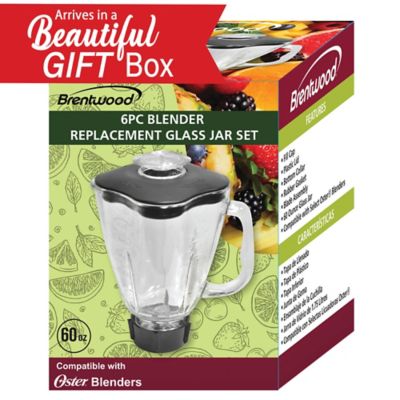 Image showing  60 oz. Blender Glass Jar 6-Piece Replacement Set for Oster P-OST722 Blender