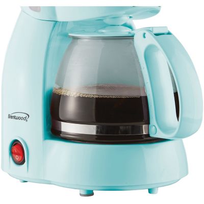 Image showing 5 th Brentwood Select 4-Cup Coffee Maker, Blue
