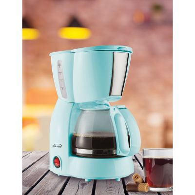 Image showing 9 th Brentwood Select 4-Cup Coffee Maker, Blue