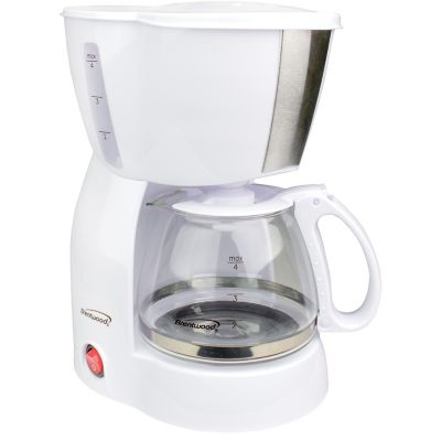 Brentwood Select 4-Cup Coffee Maker, White