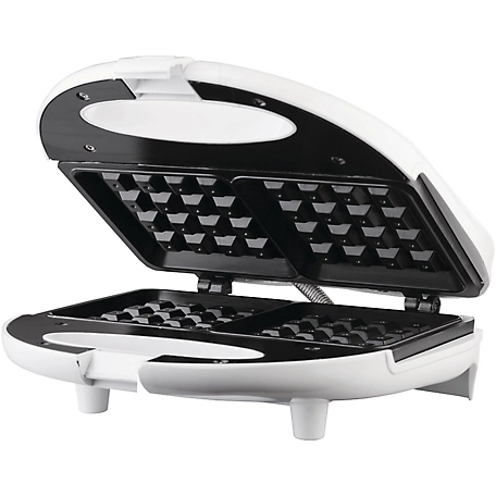 Brentwood Select Non-Stick Dual Waffle Maker, White