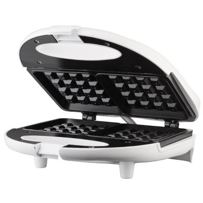 Image showing  Non-Stick Dual Waffle Maker, White
