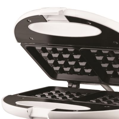 Image showing 7 th Brentwood Select Non-Stick Dual Waffle Maker, White