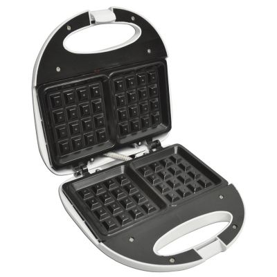 Image showing 8 th Brentwood Select Non-Stick Dual Waffle Maker, White